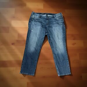 Plus Size Lane Bryant Mid Wash Hi Rise Jeans Size 28R 46x29 #162